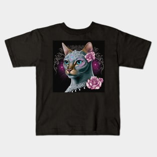 Elegant Abyssinian Cat Kids T-Shirt